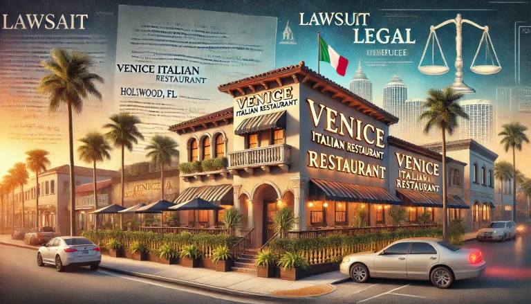 Venice Italian Restaurant Hollywood FL lawsuit