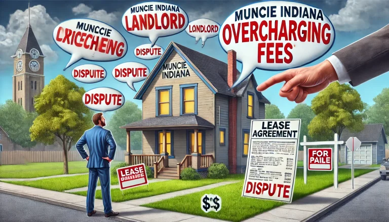 Muncie Indiana landlord overcharging fees