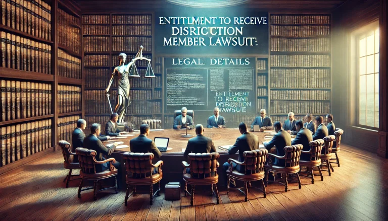 Entitlement to Receive Distribution Member Lawsuit