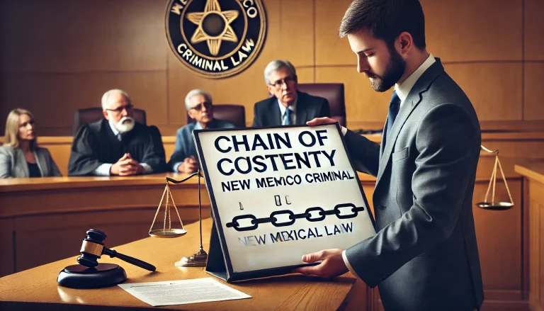 Chain of Custody New Mexico Criminal Law