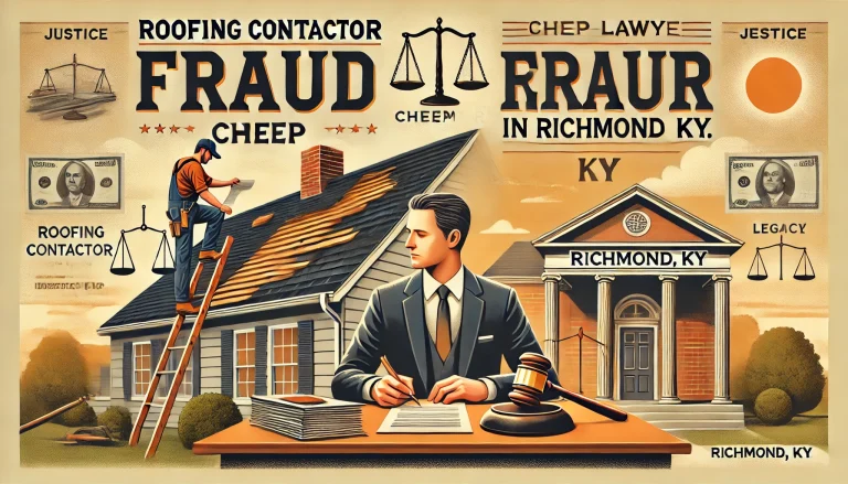 Roofing Contractor Fraud Cheep Lawyer in Richmond KY